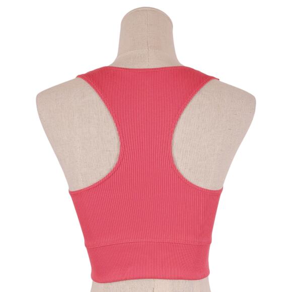 The North Face Ruby Hill Rib Knit Tank Coral Pink Sz Extra Small - Picture 3 of 10